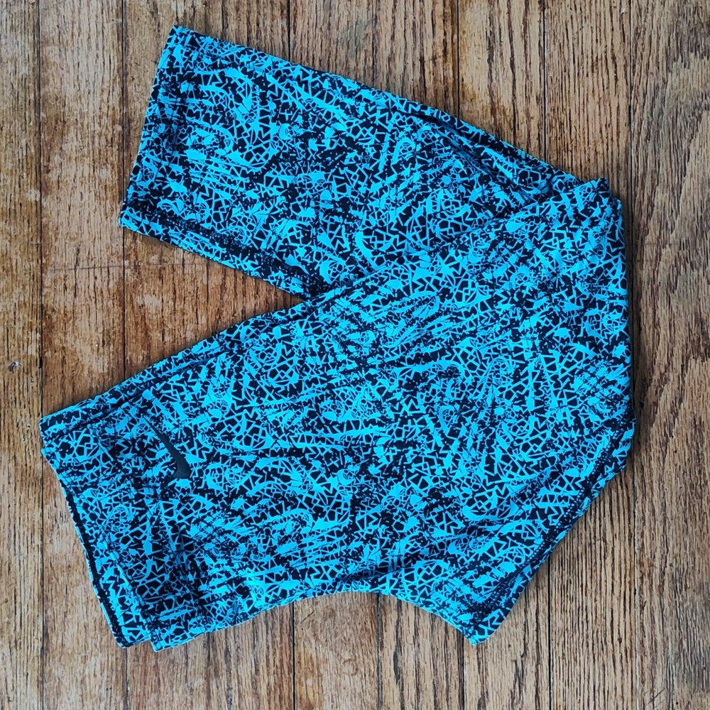 Bright Blue Nike 3/4 Tights